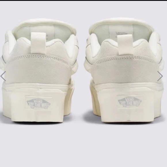 Vans Women Size 7, 7.5, 8.5 Men Size 5.5, 6, 7 Gray Knu Skool Stack Platform New - Picture 4 of 10